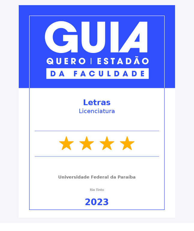 Banner Letras Guia da Faculdade 2023