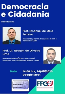 PALESTRA: DEMOCRACIA E CIDADANIA