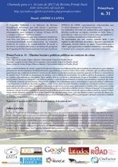 Chamada para o 16º ano da Revista Prim@ Facie