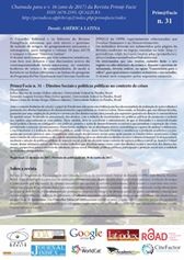 Chamada para o 16º ano da Revista Prim@ Facie