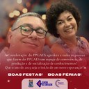 Coordenação do PPGAES deseja boas festas!