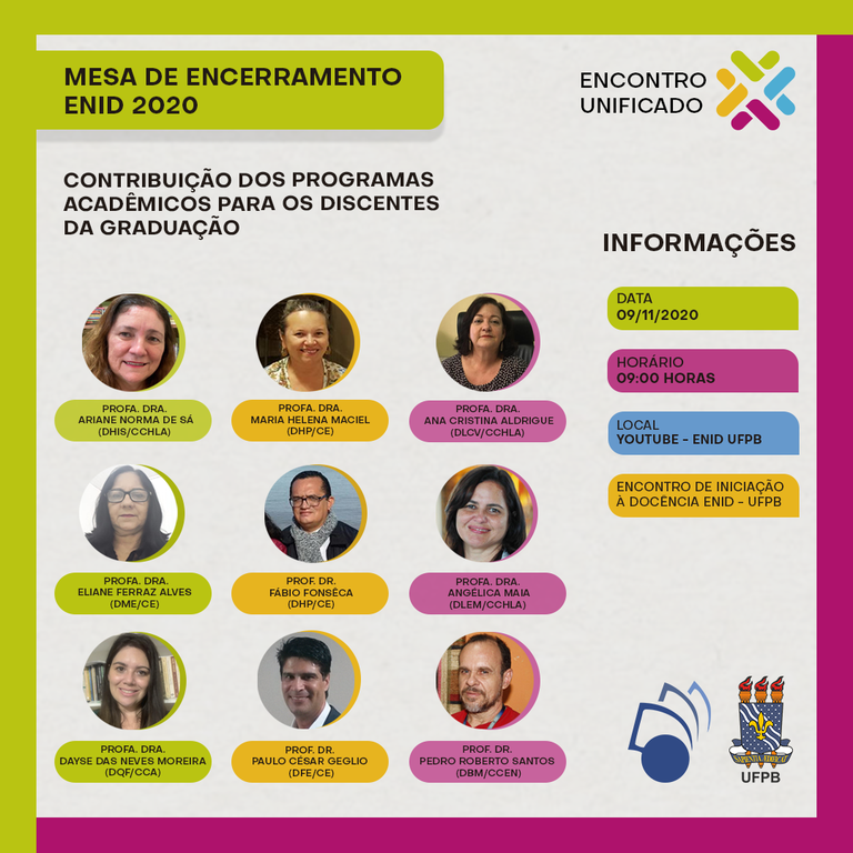 Mesa de Encerramento - ENID 2020