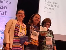 Equipe responsável pela iniciativa prestigiou premiação. Crédito: Divulgação