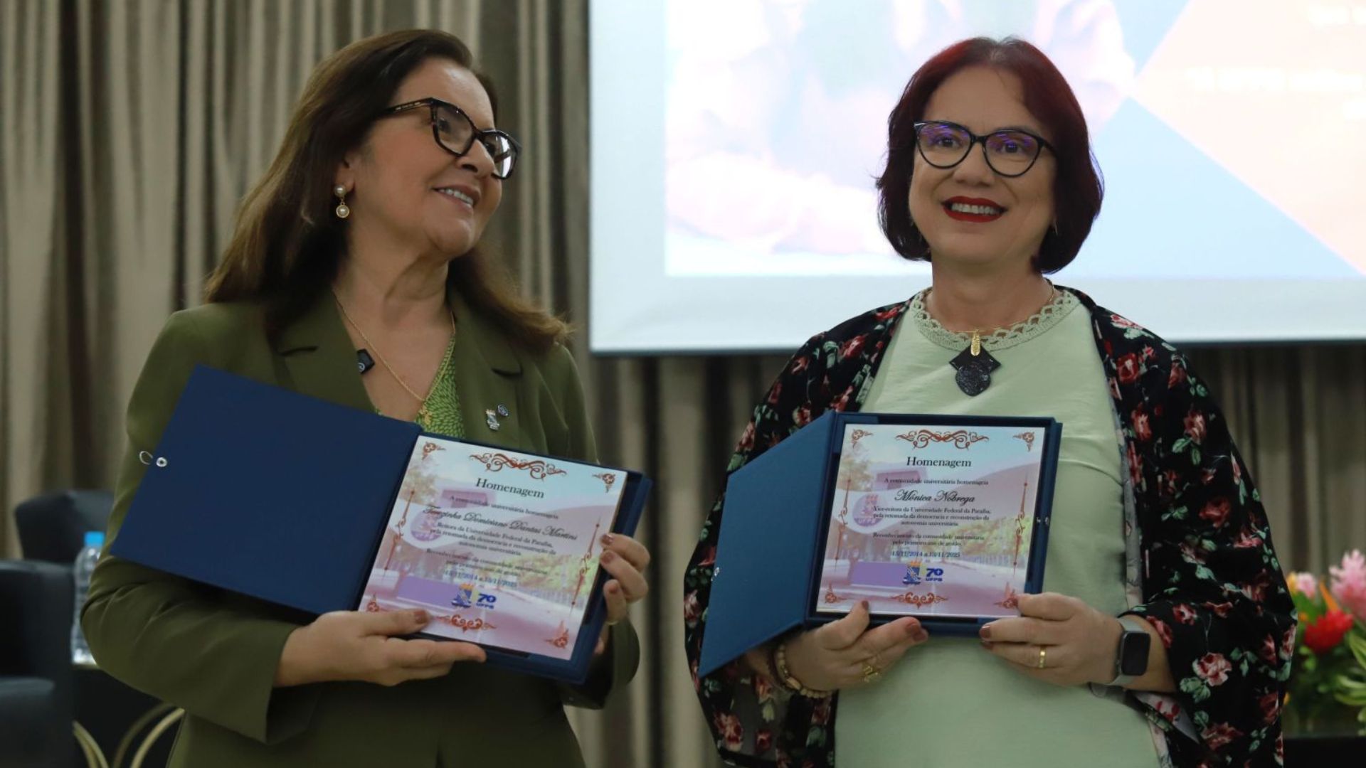 UFPB apresenta avanços em evento que marca um ano da gestão Terezinha e Mônica UFPB apresenta avanços em evento que marca um ano da gestão Terezinha e Mônica