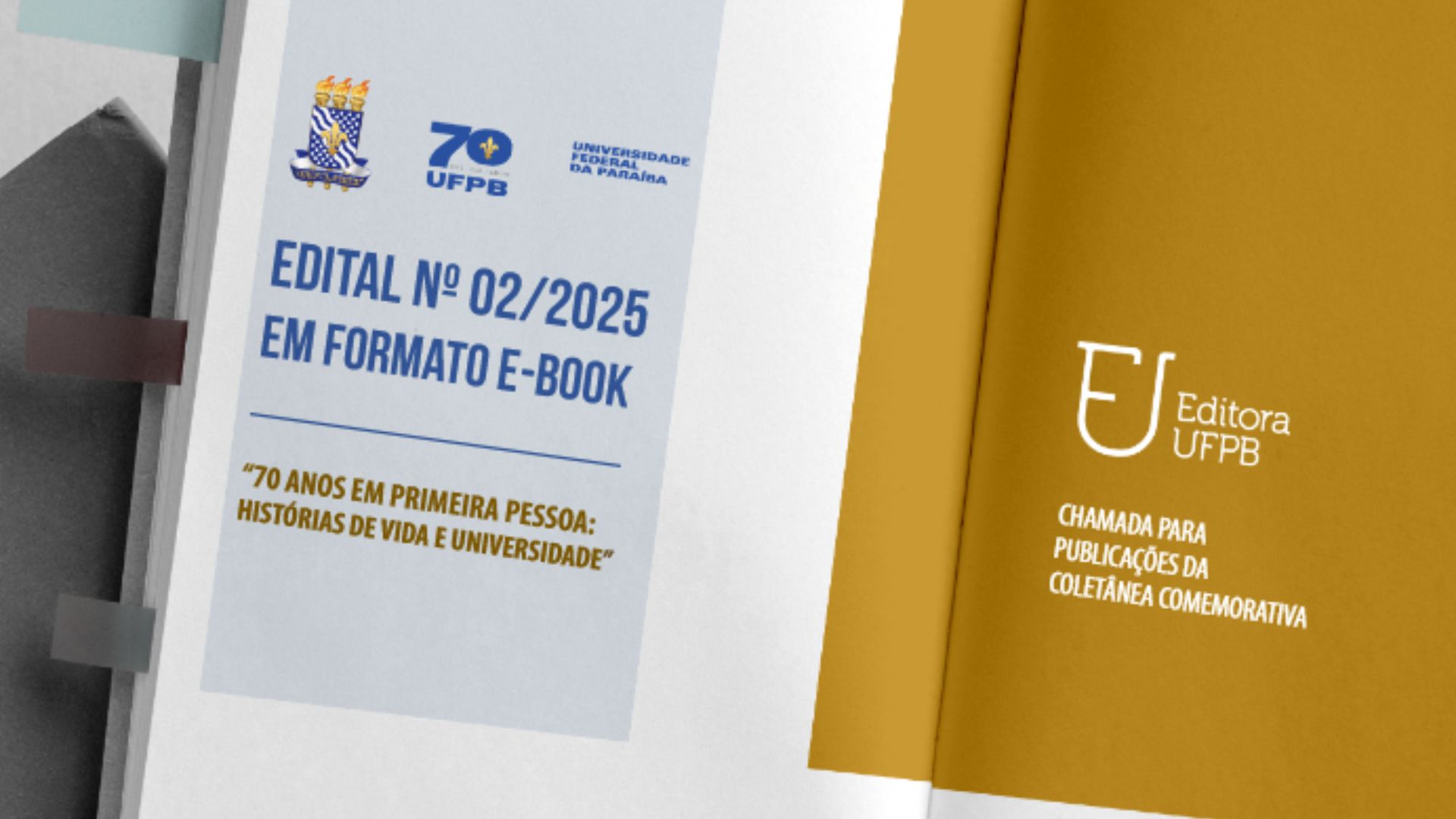 Editora UFPB abre chamada pública para coletânea comemorativa dos 70 anos da Universidade